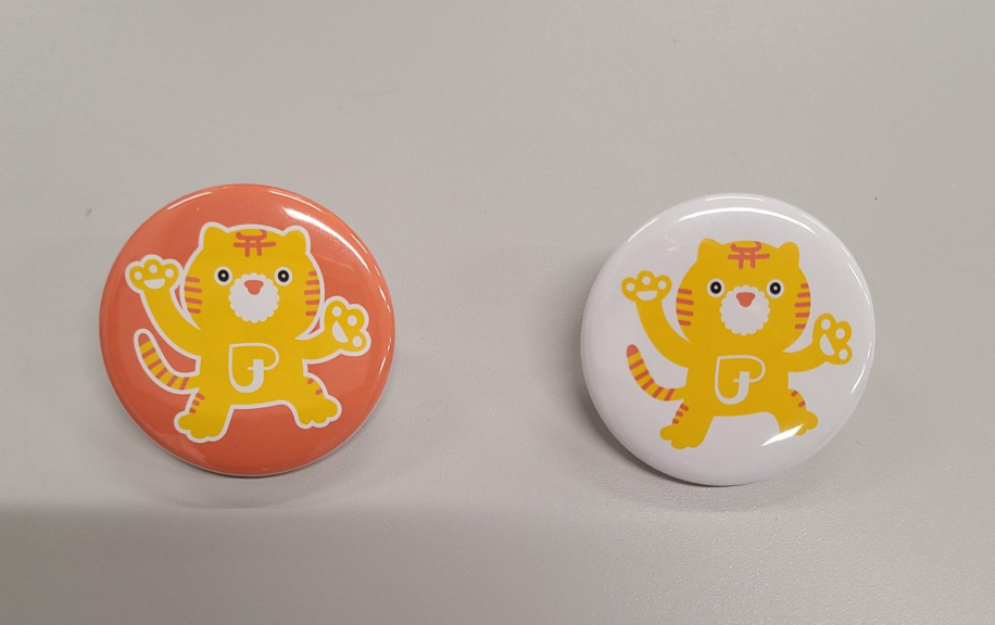 缶バッジクリップピンの画像